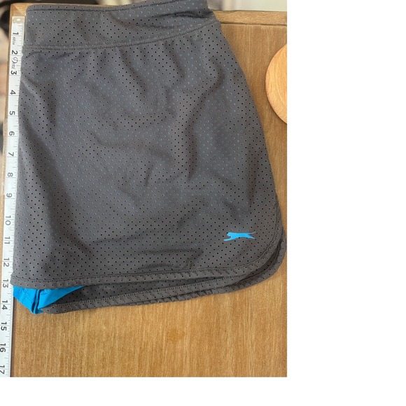 Slazenger Women's Golf Skort Athletic Gray Blue L Large Skirt Shorts - Picture 3 of 7